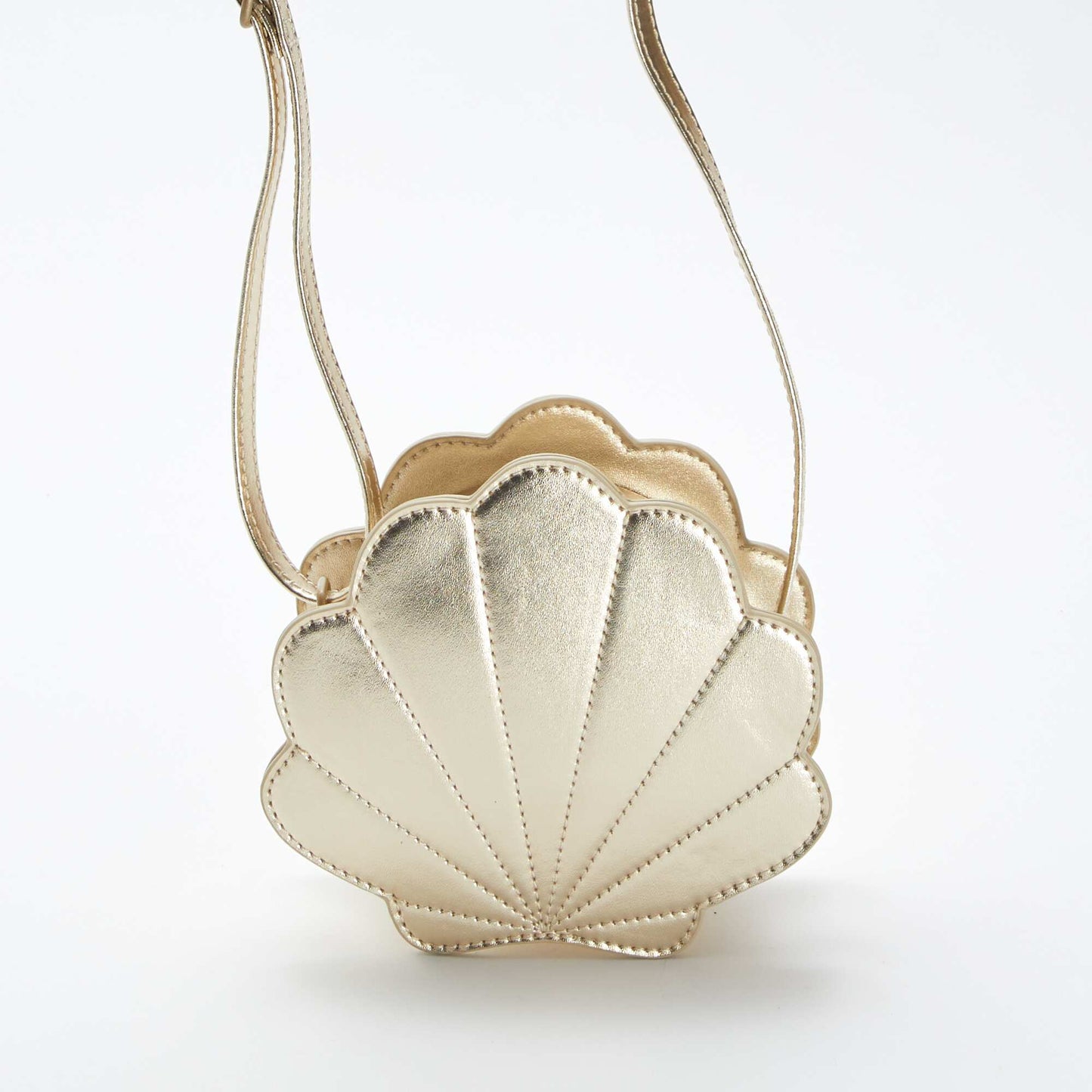 Bolso bandolera con forma de concha BEIGE