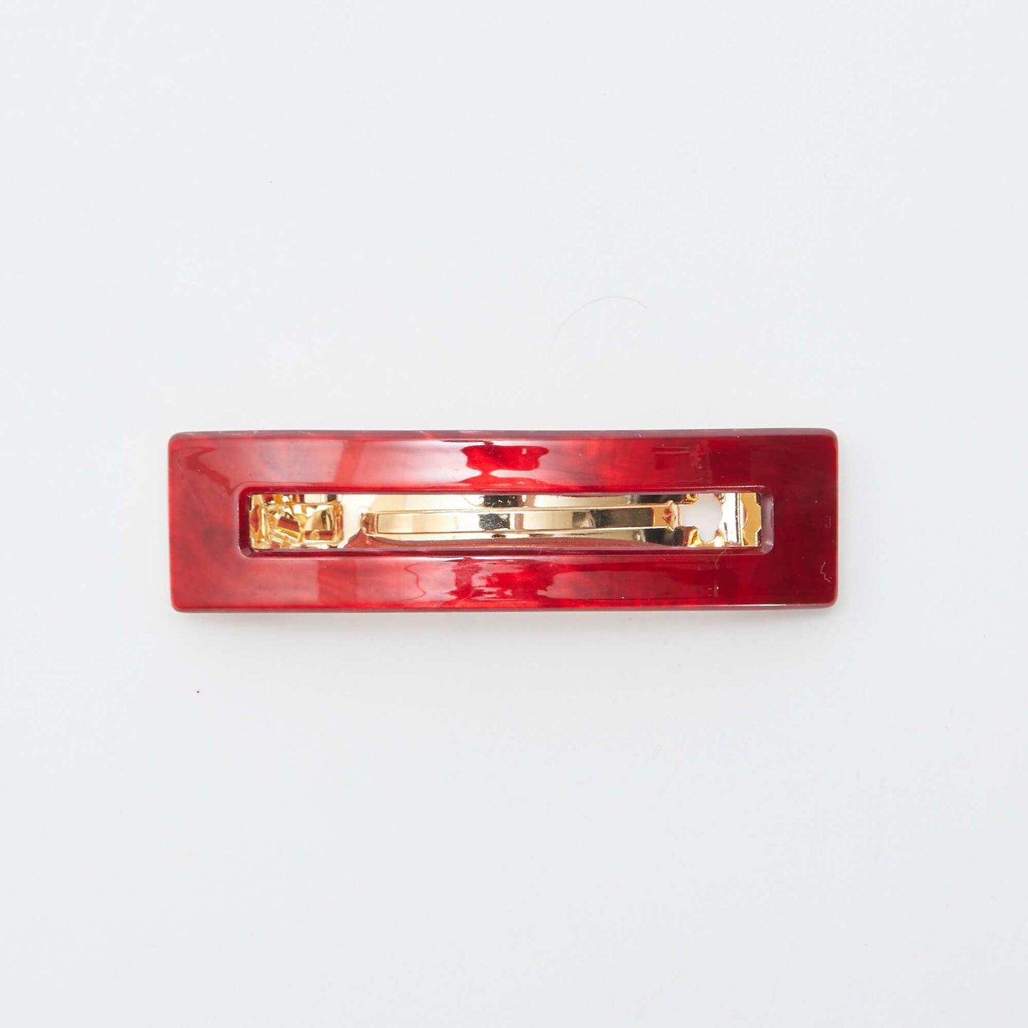 Pack de 2 horquillas efecto marmolado ROJO