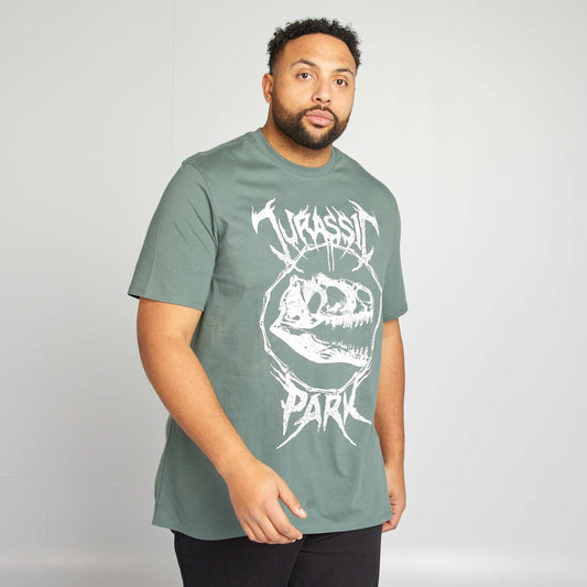 Camiseta de manga corta 'Jurassic Park' VERDE