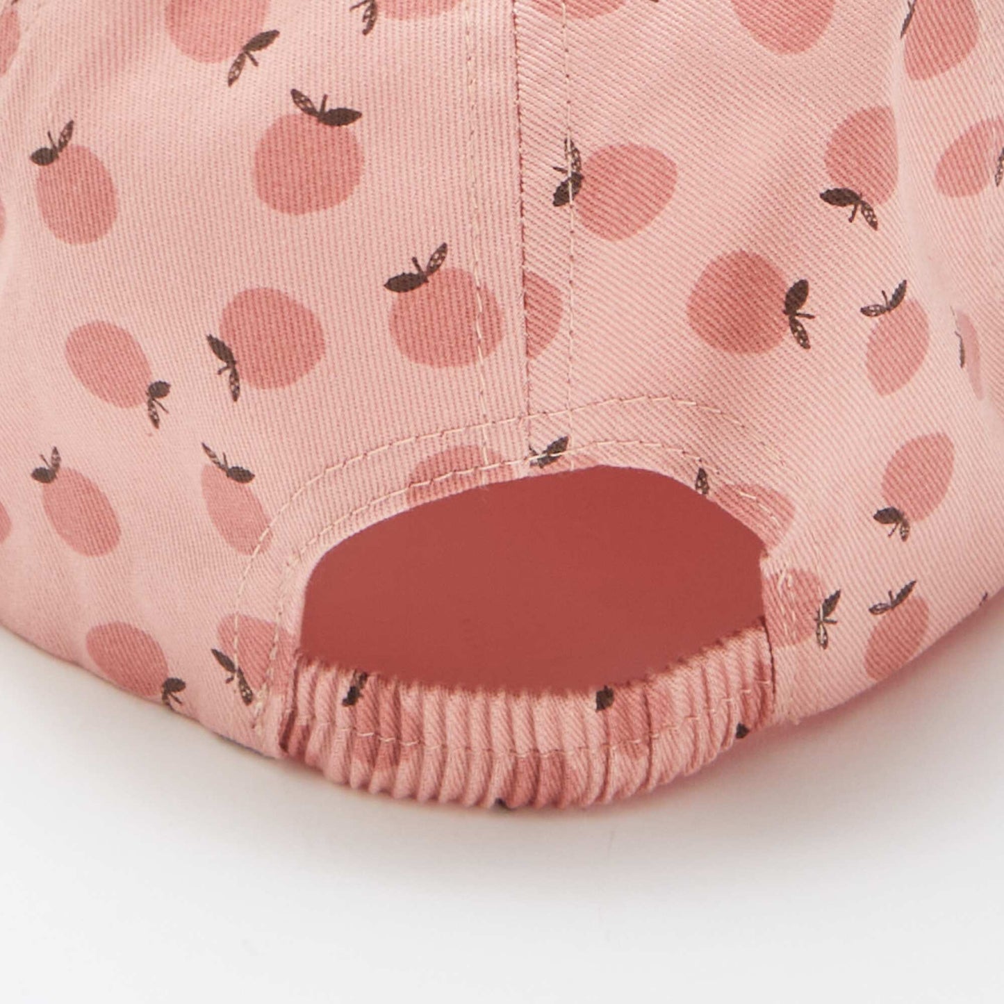 Gorra de tela con estampado ROSA