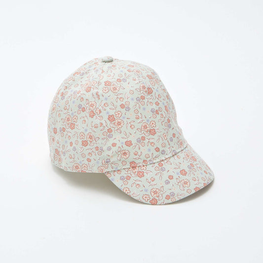 Gorra de tela con estampado AZUL