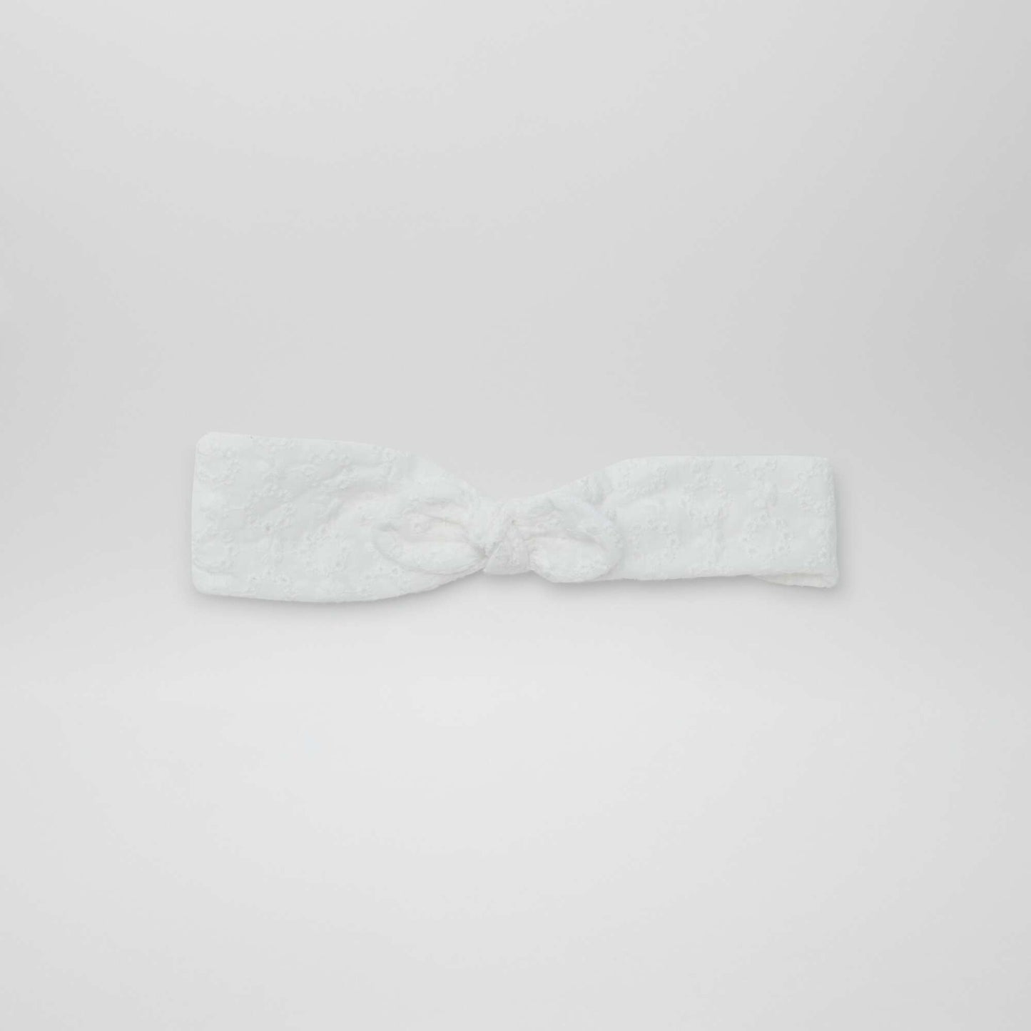 Diadema bordado inglés BLANCO