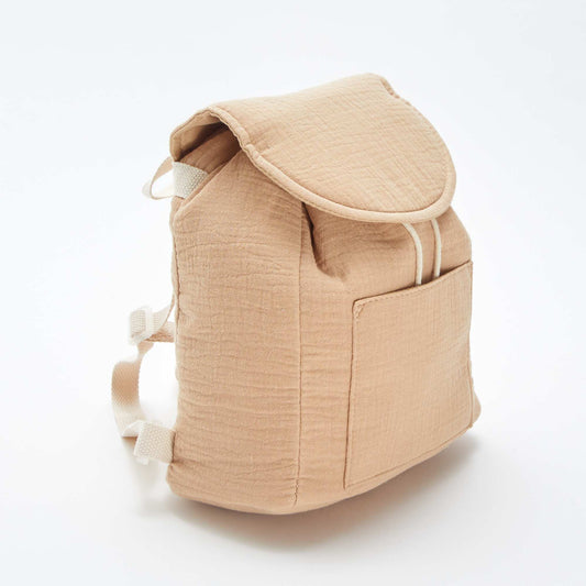 Mochila de gasa de algodón BEIGE
