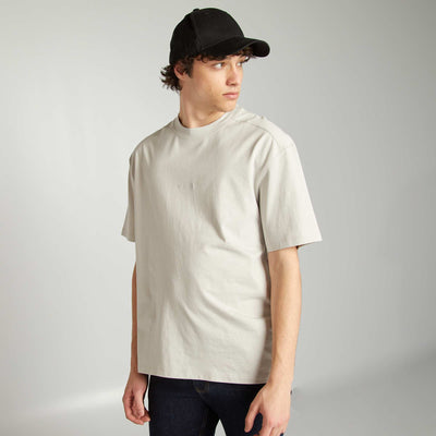 Camiseta de manga corta de punto GRIS