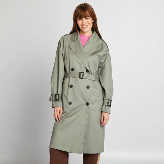 Gabardina largo medio VERDE