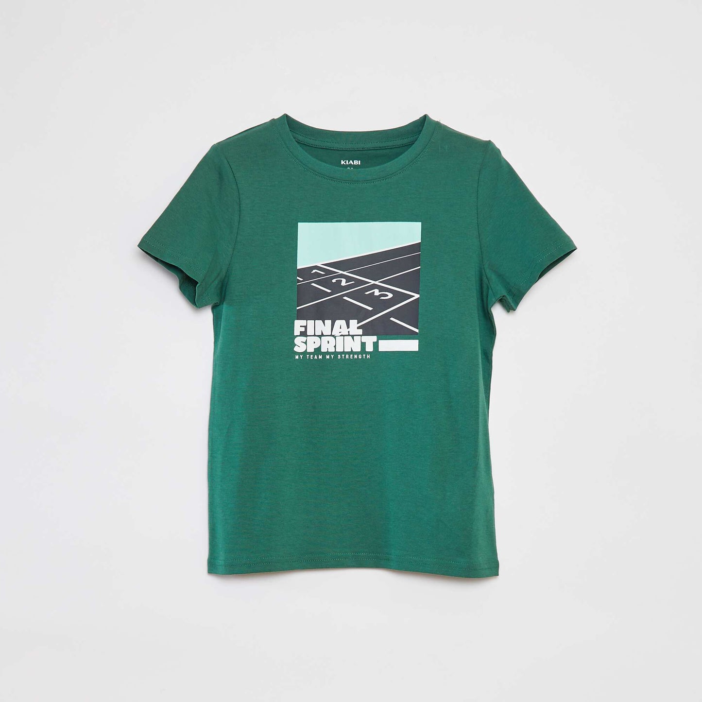 Camiseta estampada de manga corta VERDE