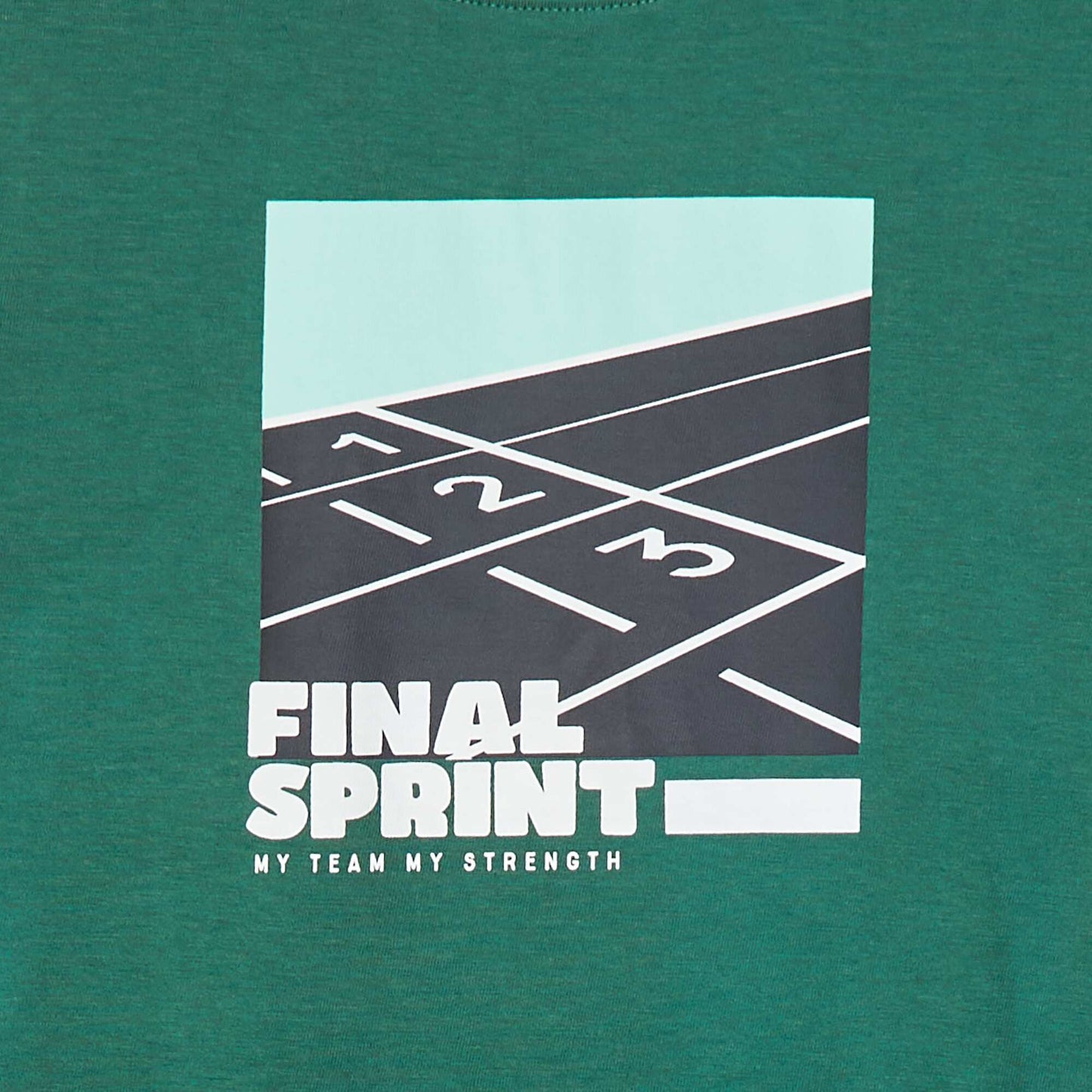 Camiseta estampada de manga corta VERDE