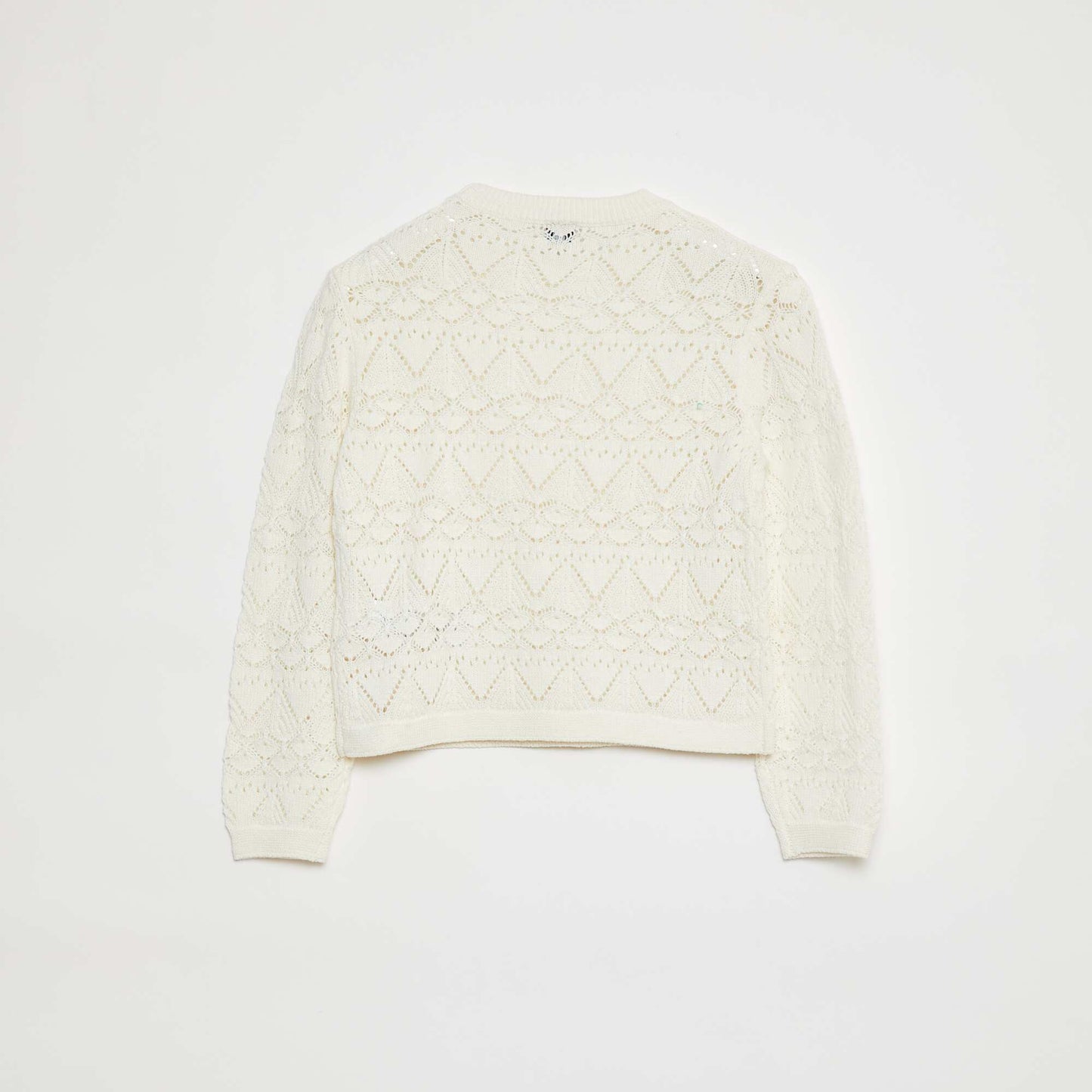 Sweater de punto calado BLANCO