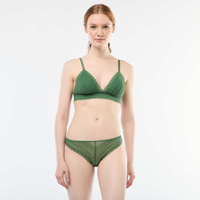 Tanga de encaje VERDE
