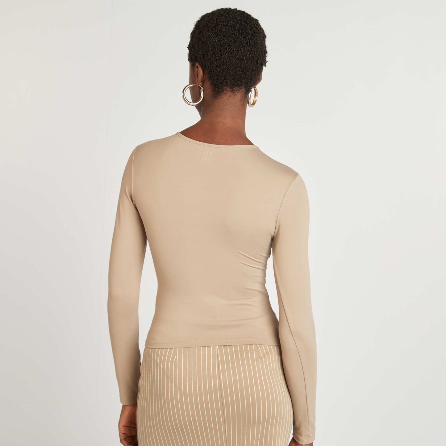 Camiseta de microfibra MARRON