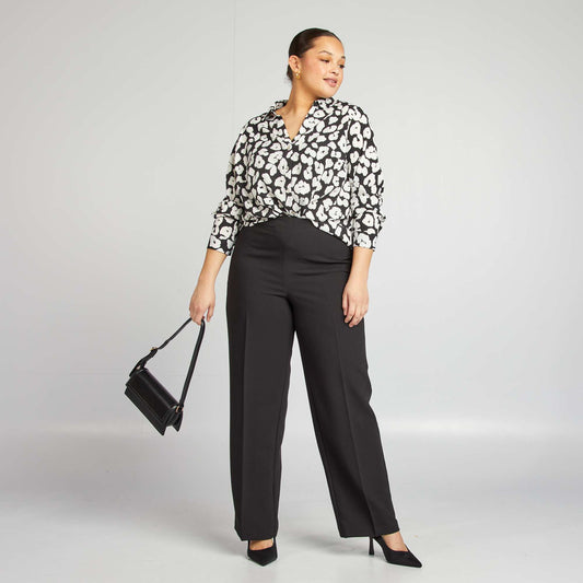 Pantalón de pinzas NEGRO