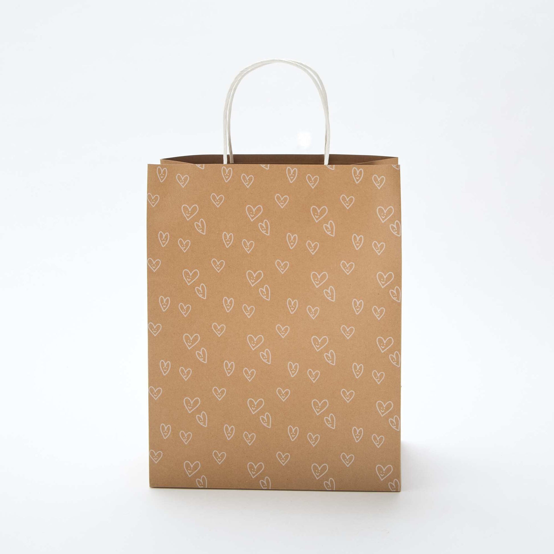 Bolsa de regalo 'corazón' BEIGE