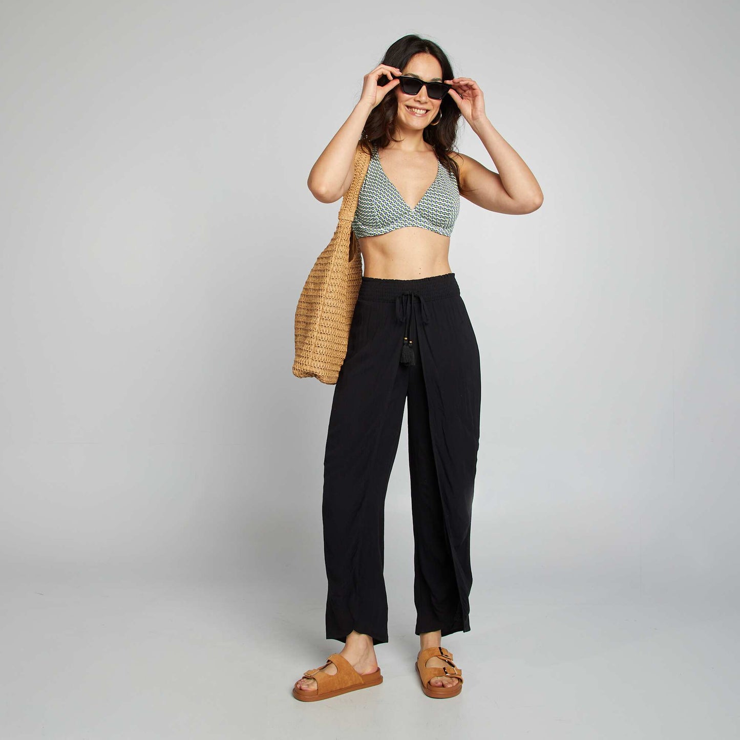 Sujetador de bikini copas D y E BLANCO
