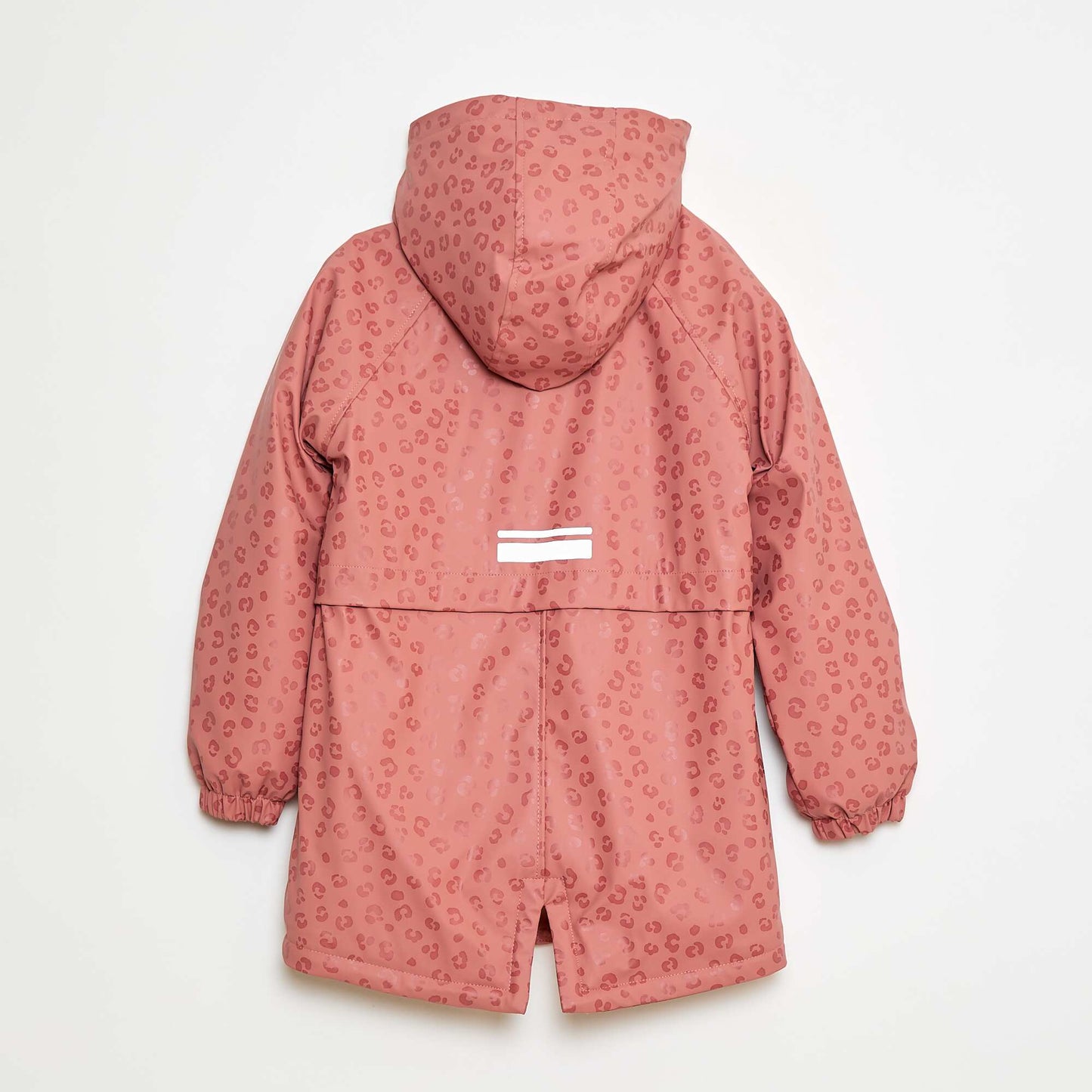 Parka impermeable con capucha totalmente forrada ROSA