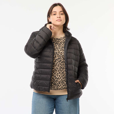 Anorak acolchado impermeable NEGRO