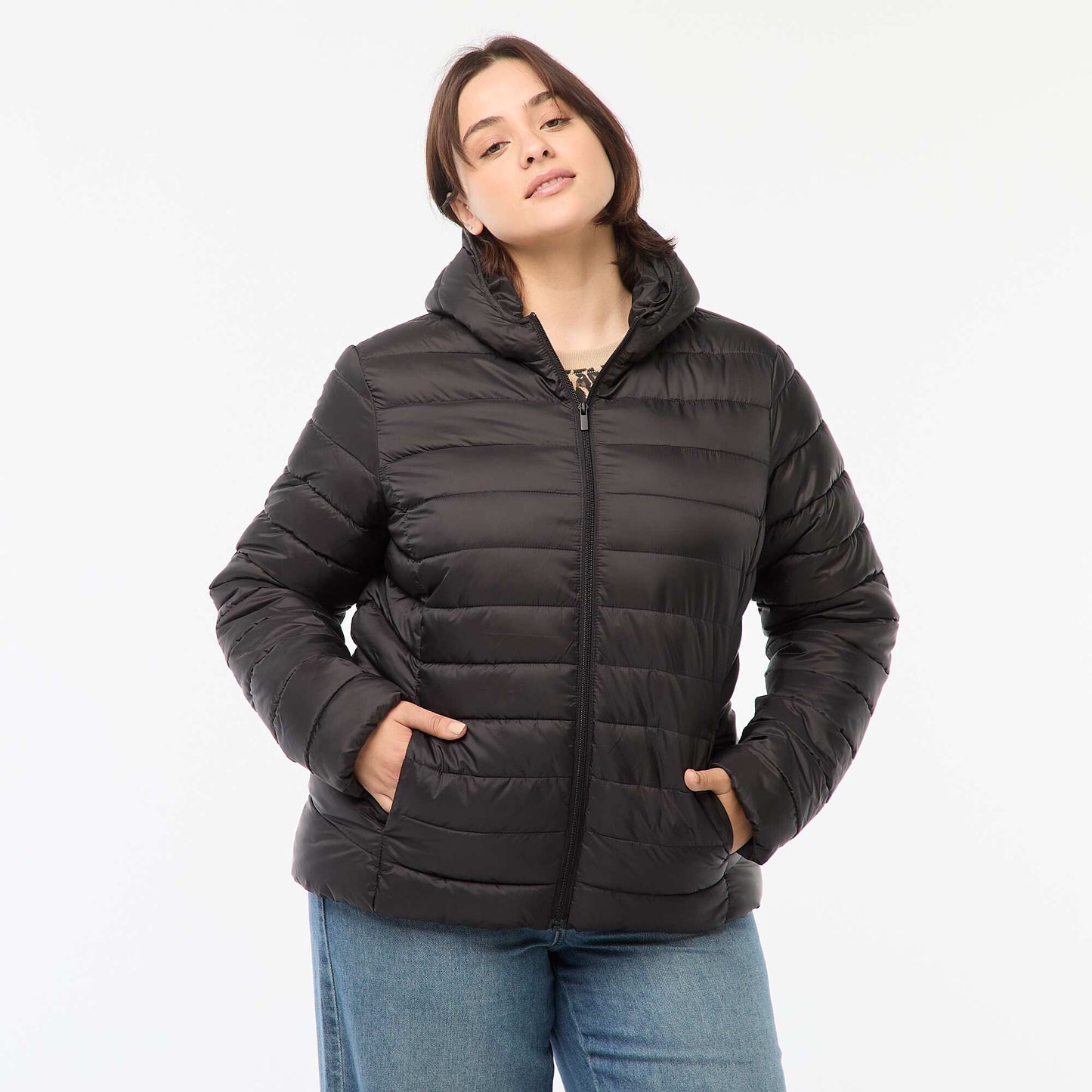 Anorak acolchado impermeable NEGRO