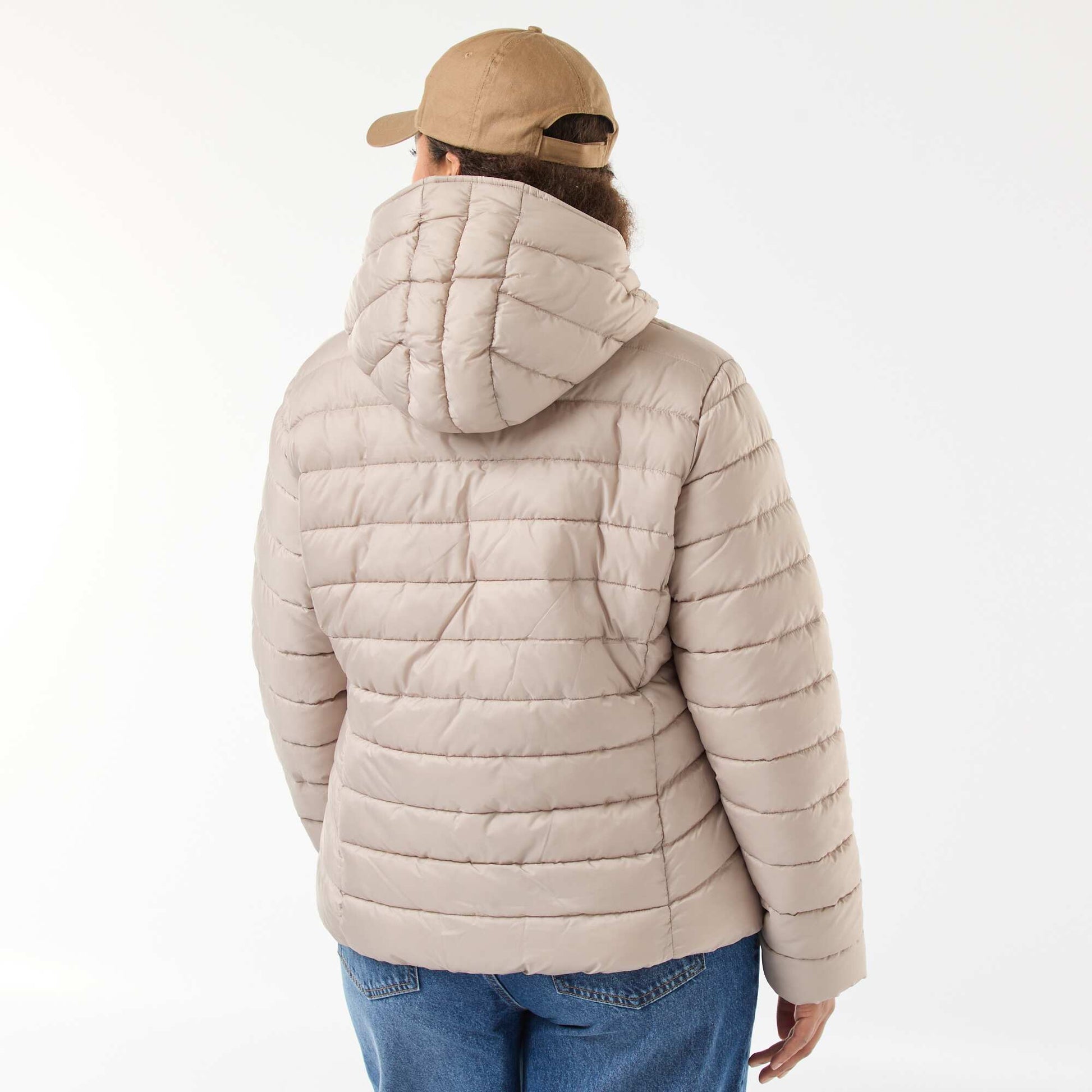 Anorak acolchado impermeable BEIGE