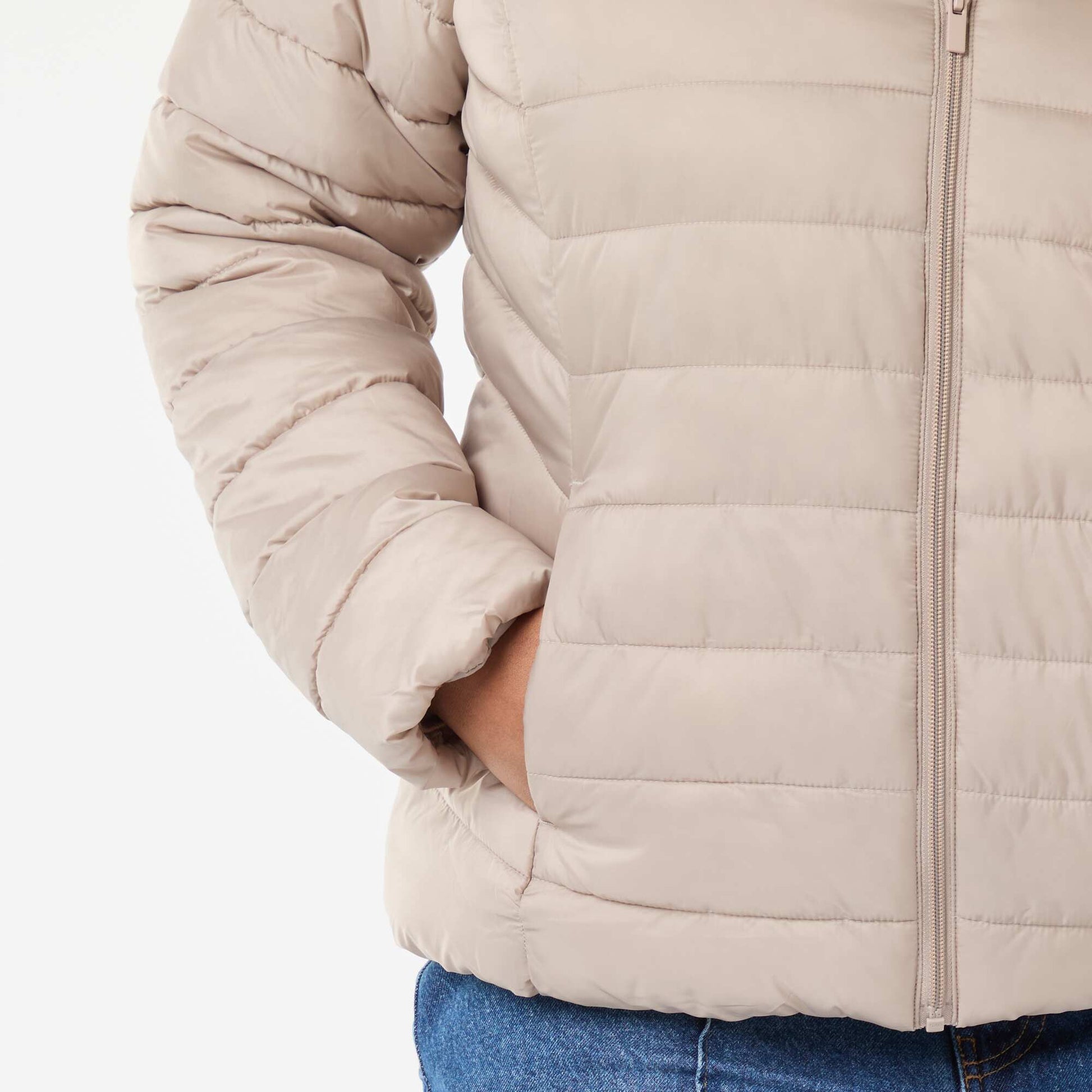Anorak acolchado impermeable BEIGE