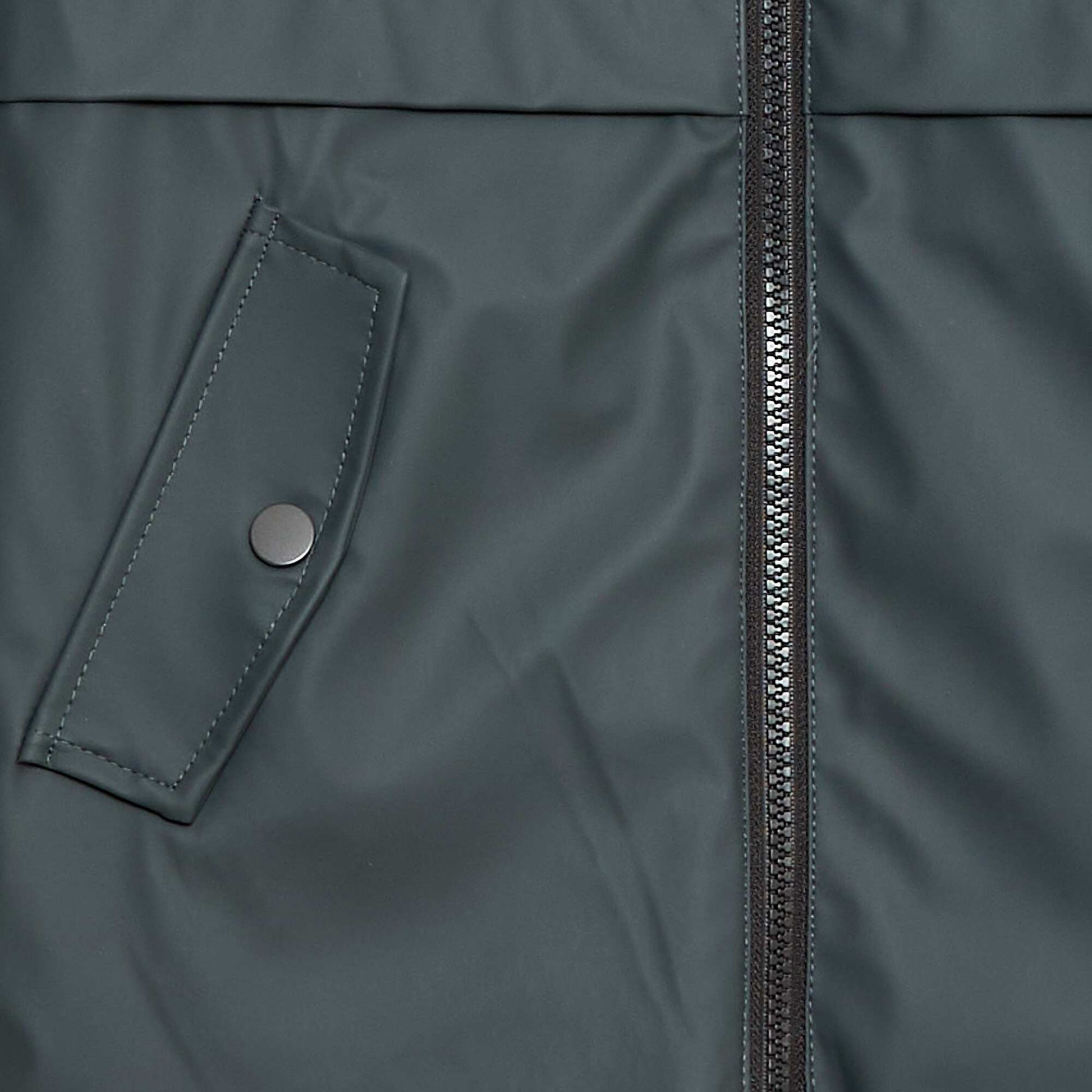 Parka repelente al agua con capucha efecto borreguito GRIS