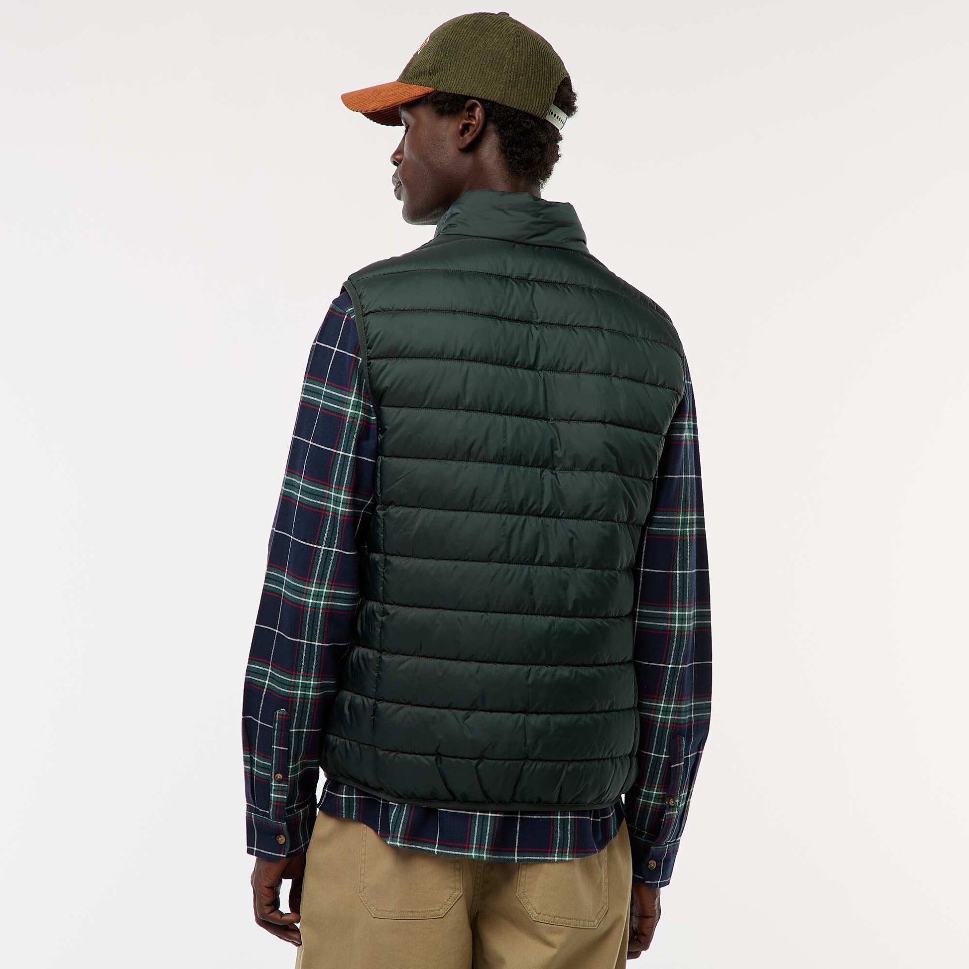 Anorak impermeable sin mangas liso VERDE