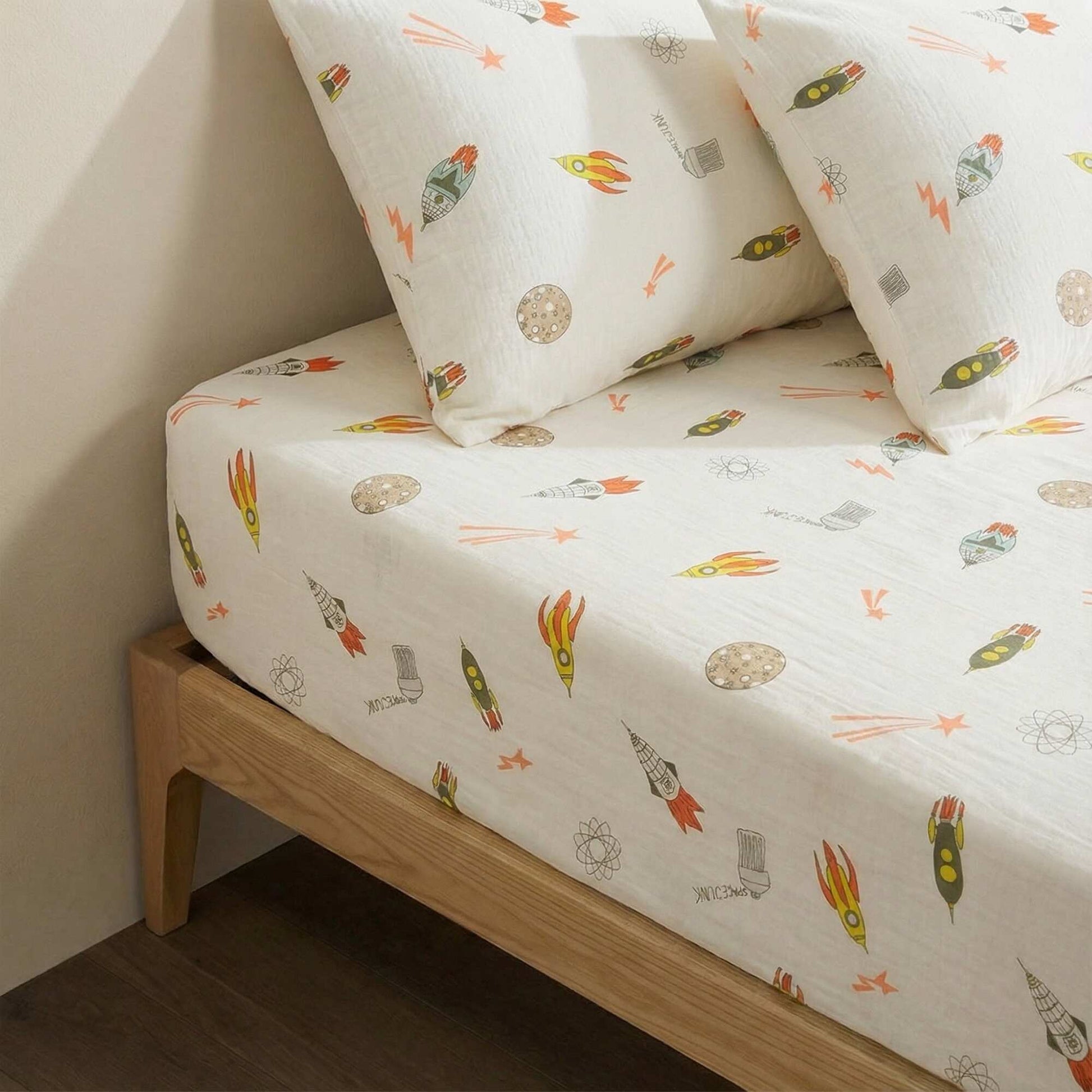 Sábana bajera 1 persona 90 x 190 de algodón - Kiabi Home BEIGE