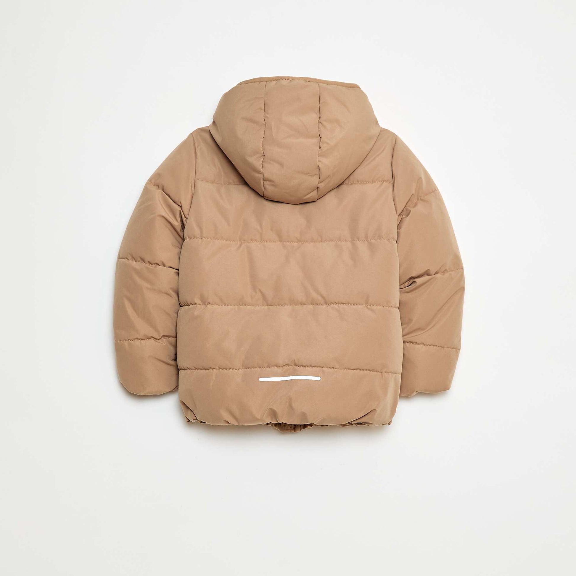 Campera acolchada cálida con capucha BEIGE