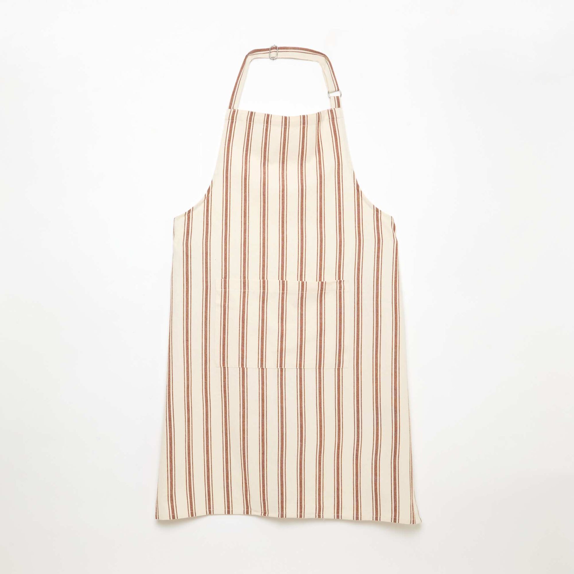 Delantal de cocina de algodón MARRON