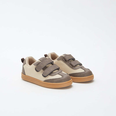 Zapatillas deportivas bicolores con velcros BLANCO
