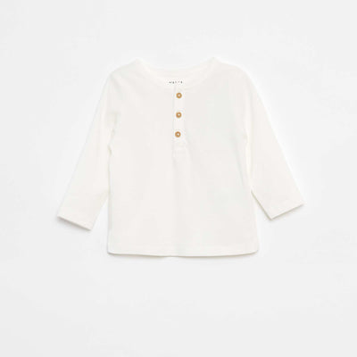 Camiseta con cuello panadero BLANCO