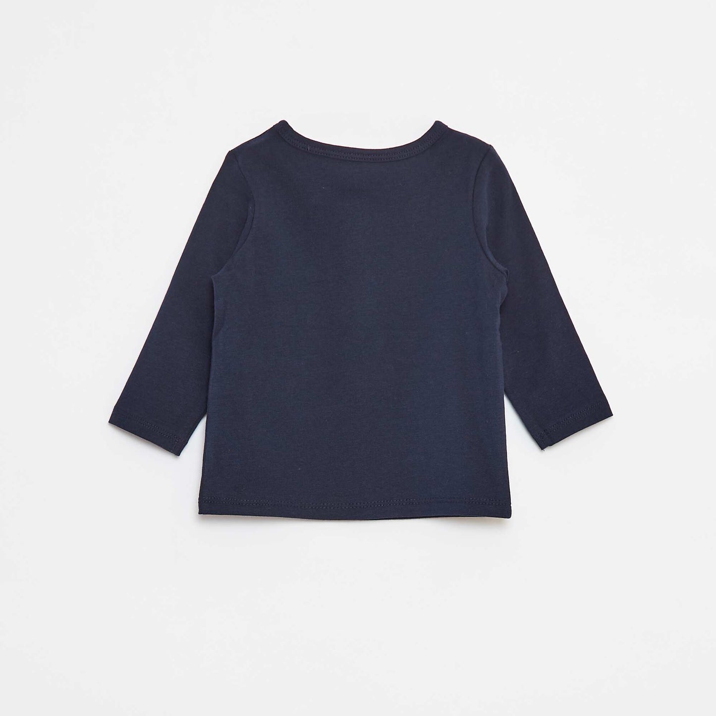 Camiseta con cuello panadero AZUL