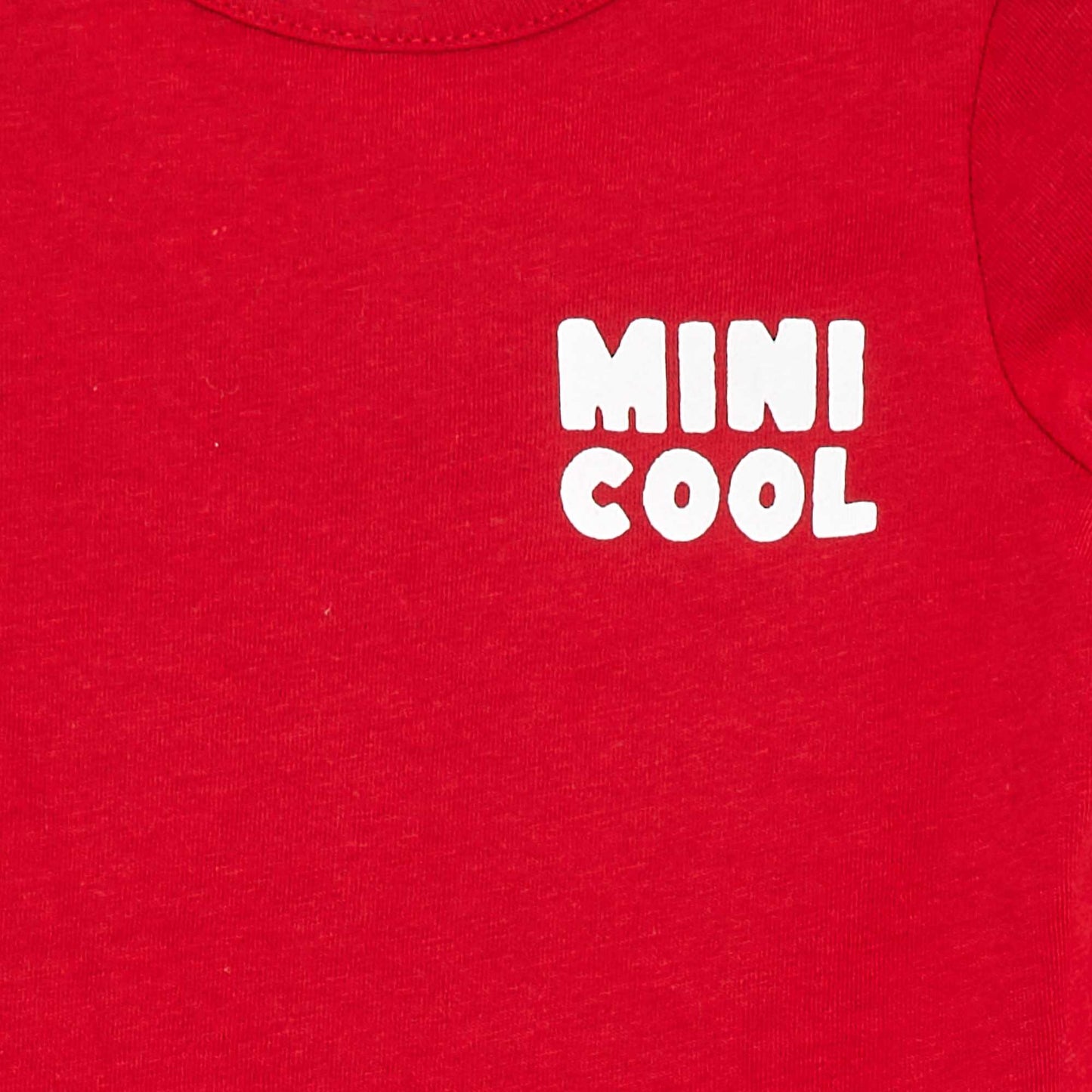 Camiseta estampada de manga larga ROJO