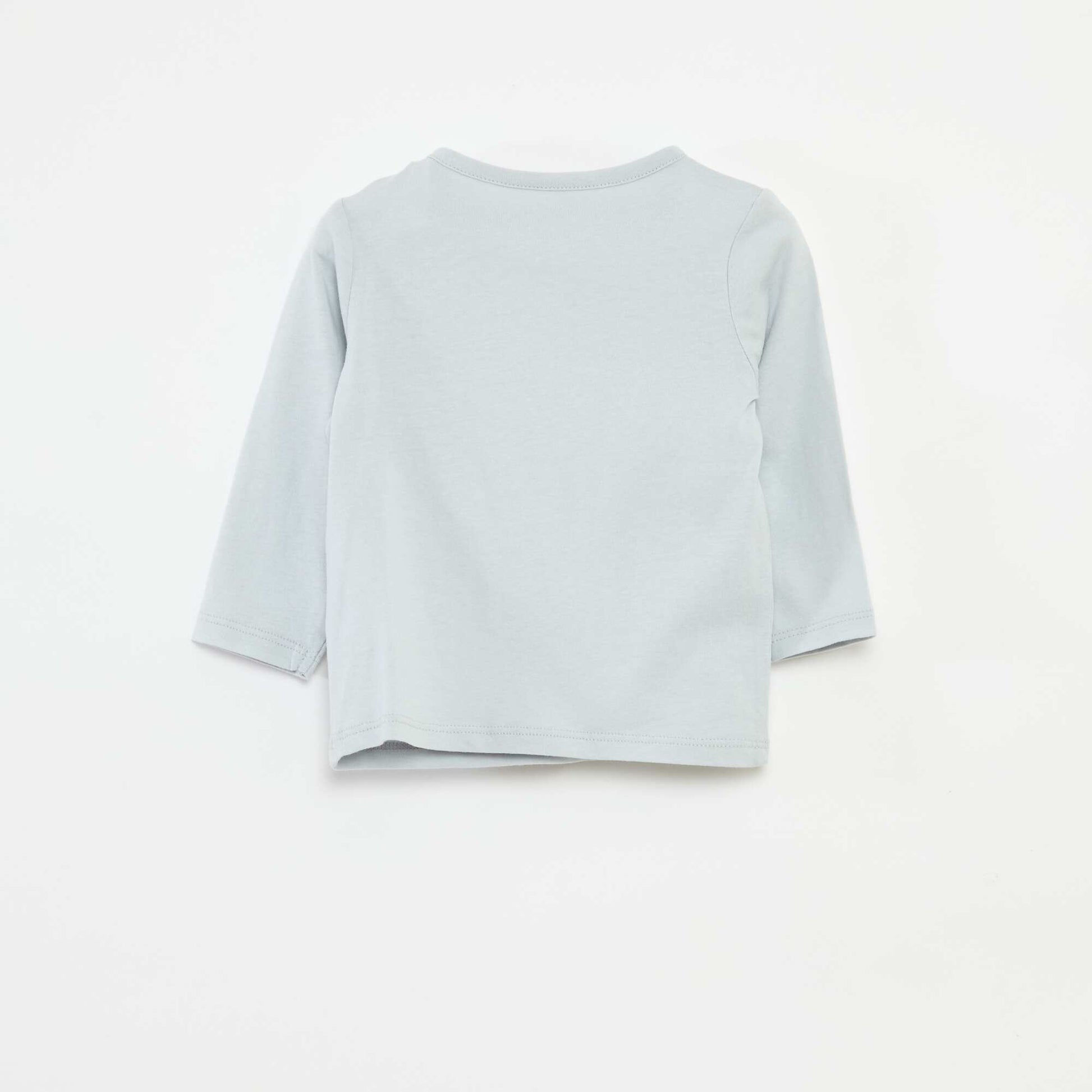 Camiseta de manga larga con adornos AZUL