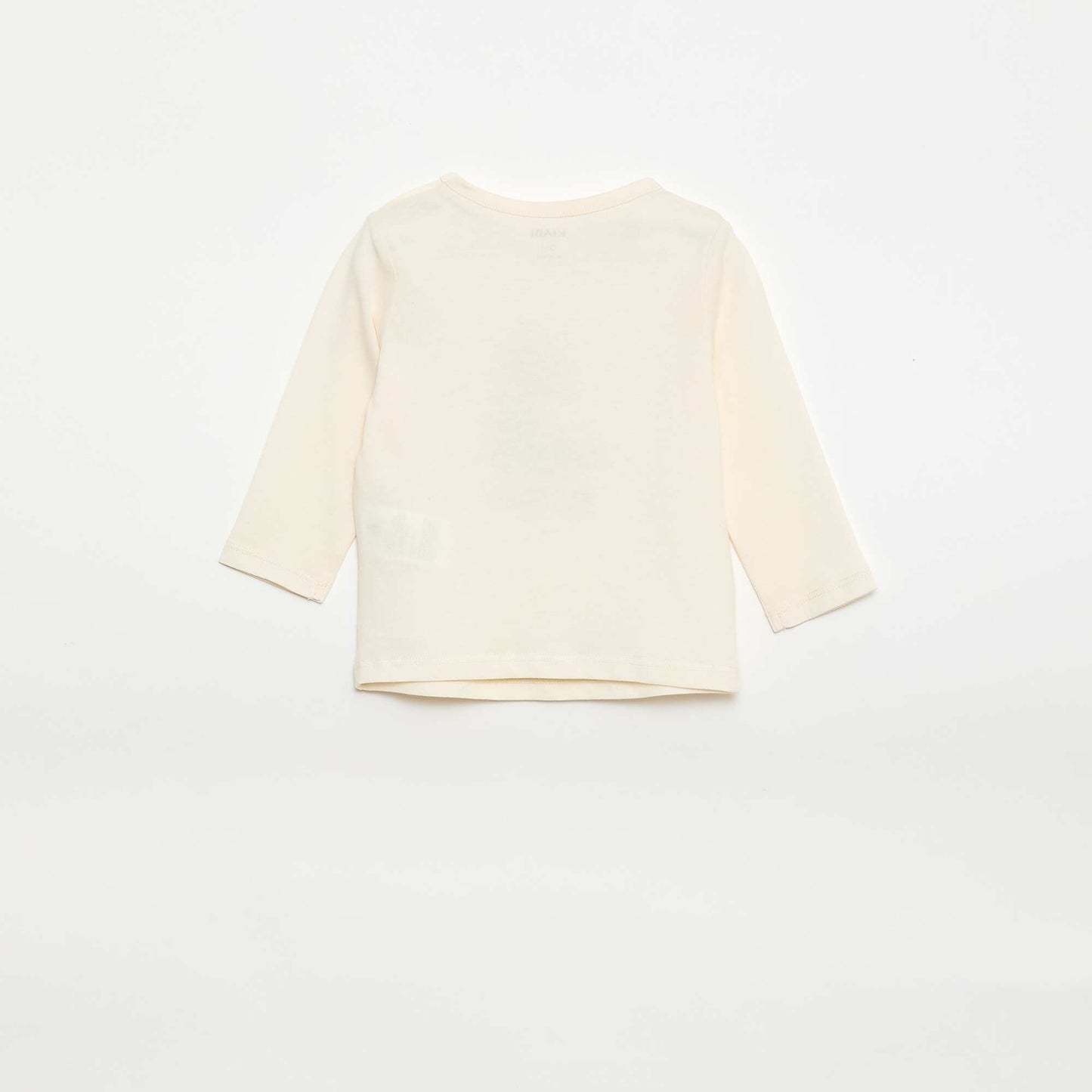 Camiseta de manga larga con adornos BLANCO