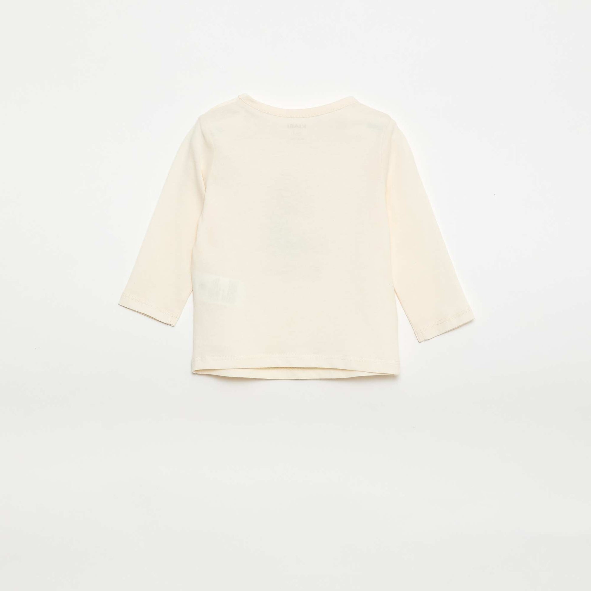 Camiseta de manga larga con adornos BLANCO
