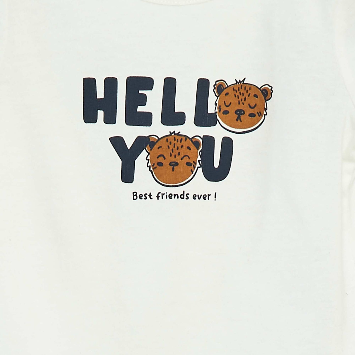 Camiseta de manga larga con adornos BLANCO