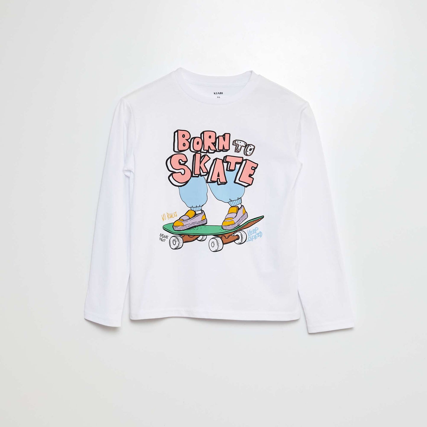 Camiseta de manga larga 'Skate' BLANCO