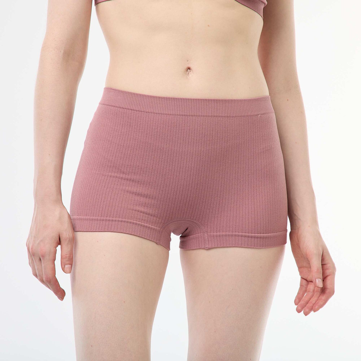 Pack de 2 shorties de punto canalé ROSA
