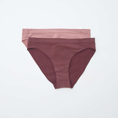 Pack de 2 braguitas lisas ROSA
