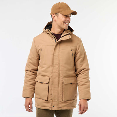 Parka con capucha BEIGE
