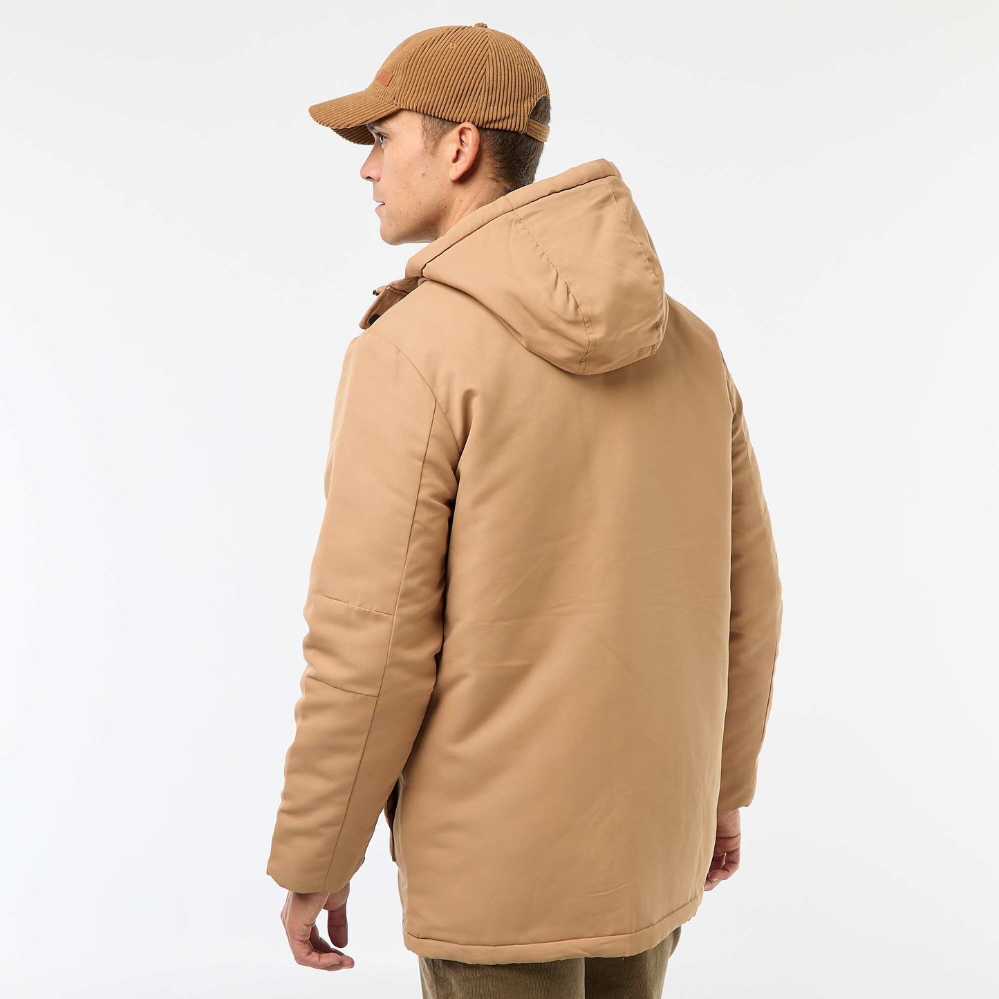 Parka con capucha BEIGE