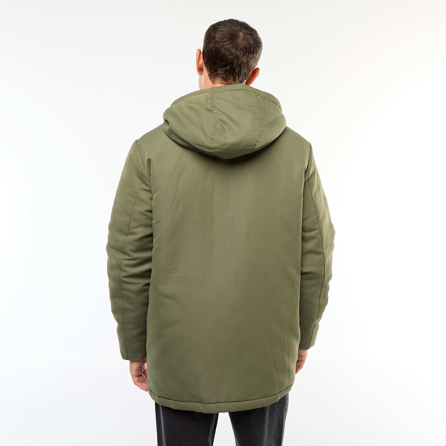 Parka con capucha VERDE
