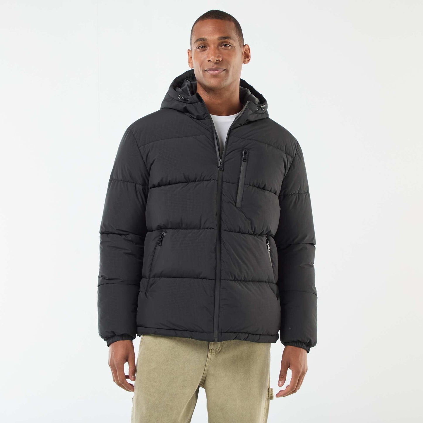 Campera acolchada lisa NEGRO