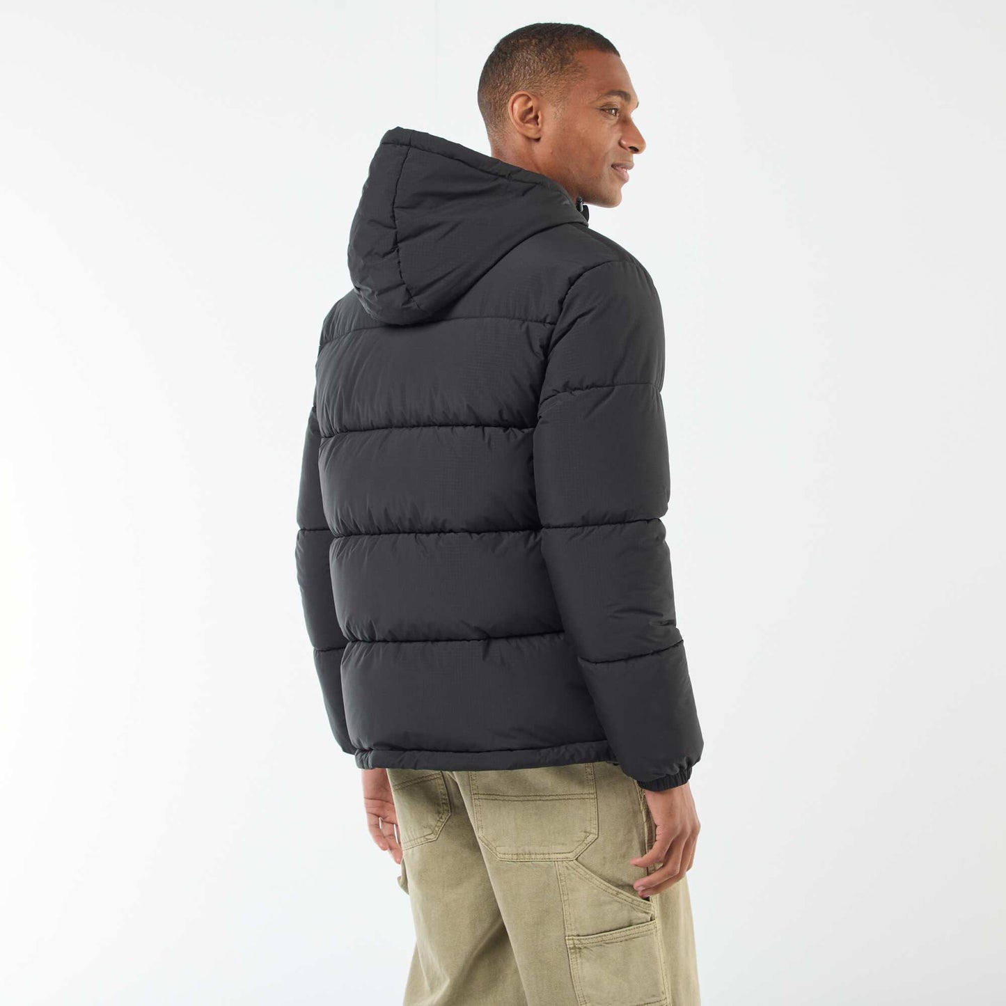 Campera acolchada lisa NEGRO