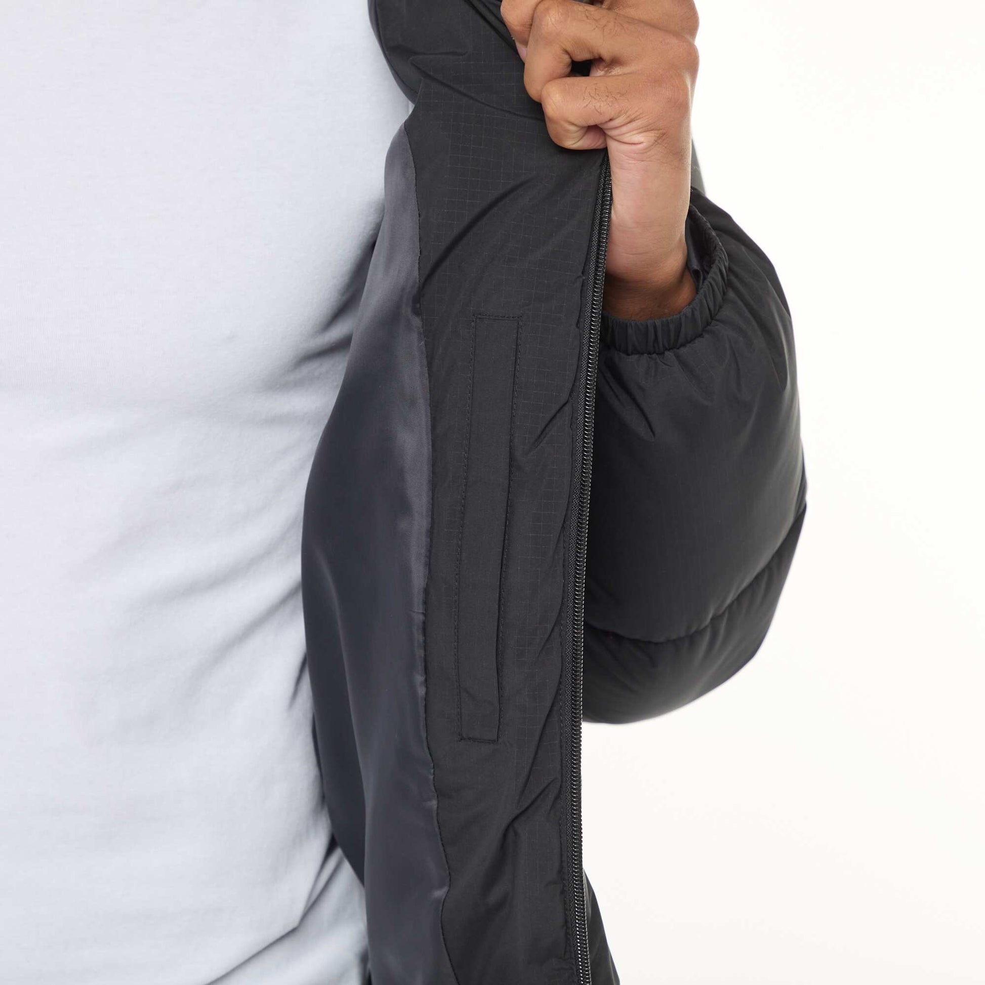 Campera acolchada lisa NEGRO