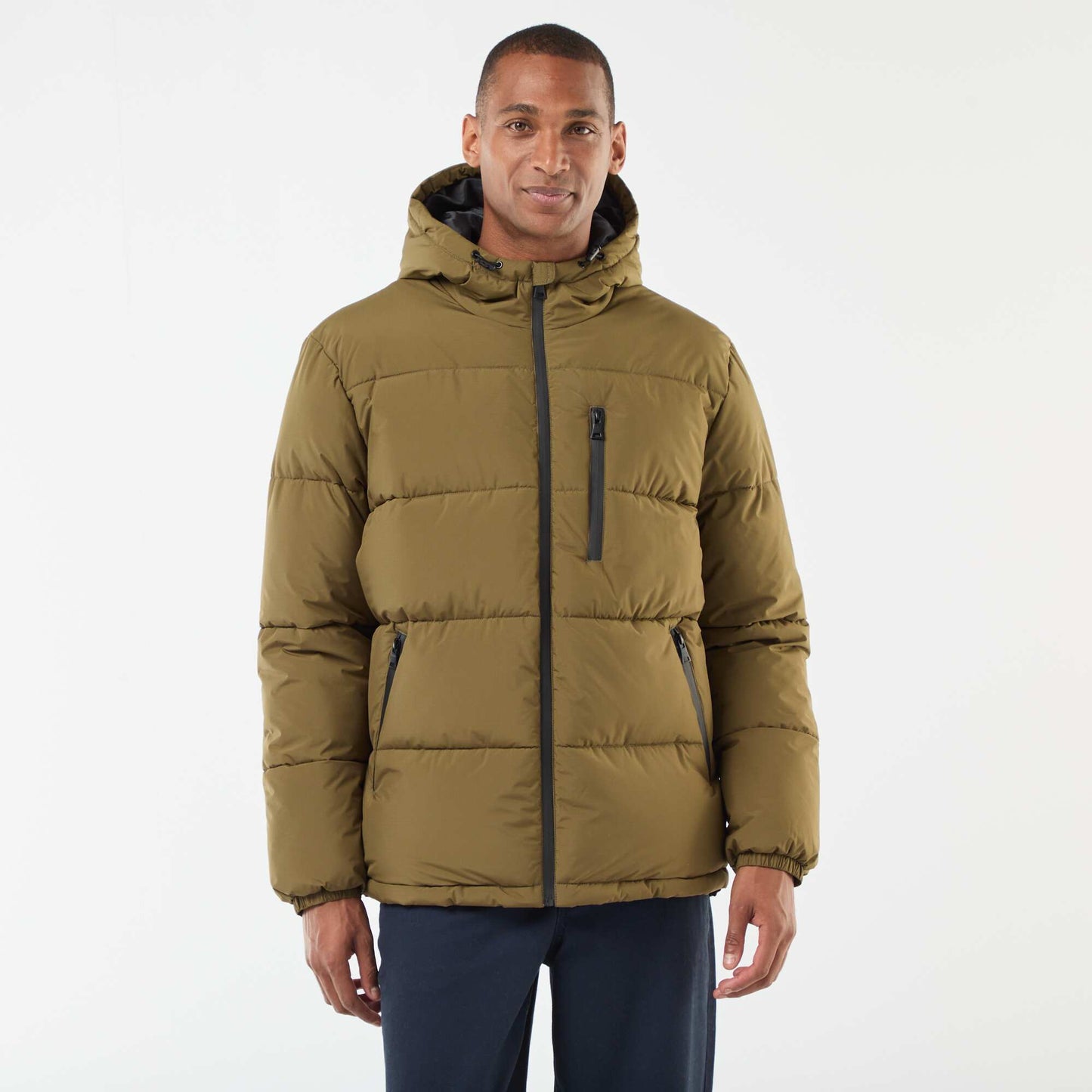 Campera acolchada lisa VERDE