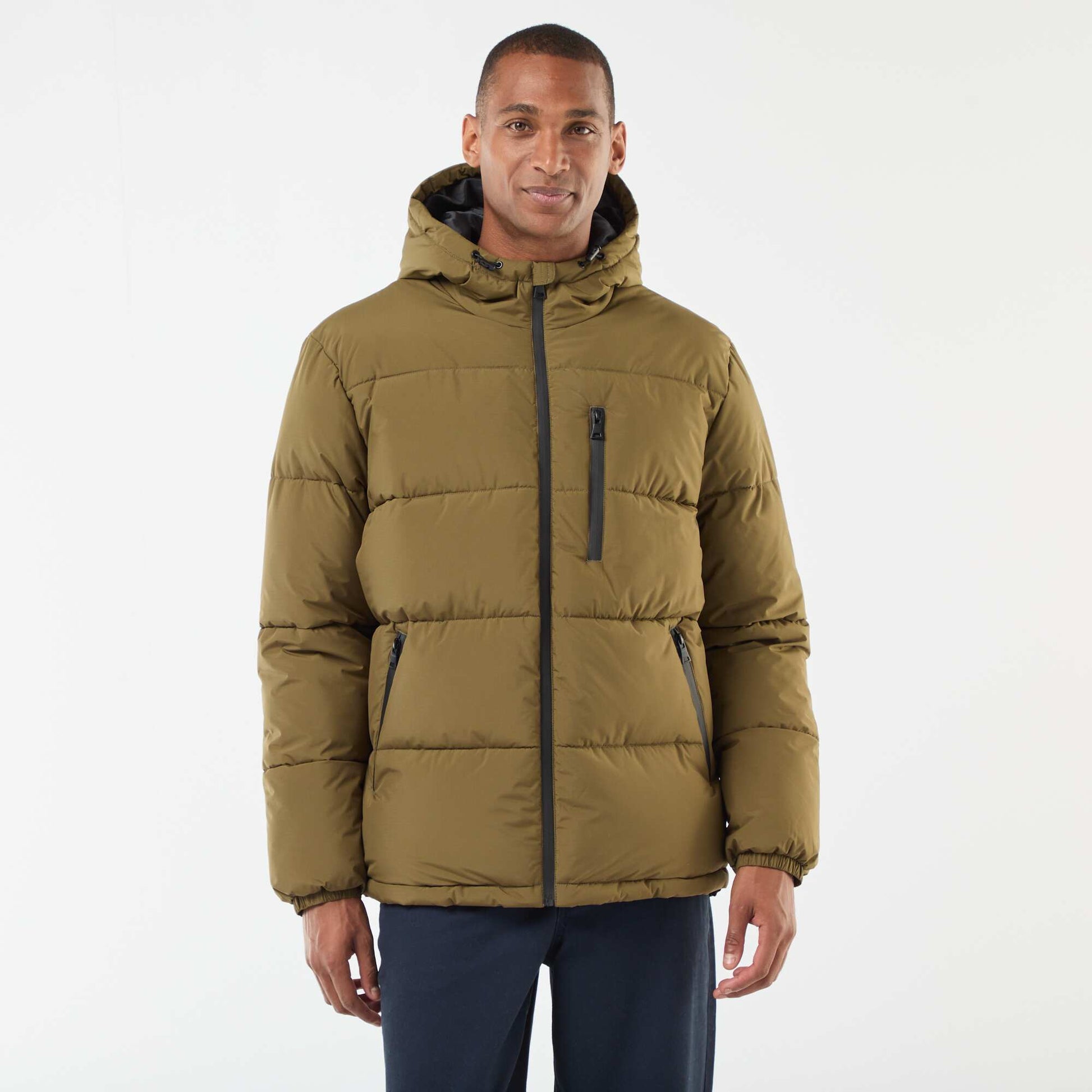 Campera acolchada lisa VERDE