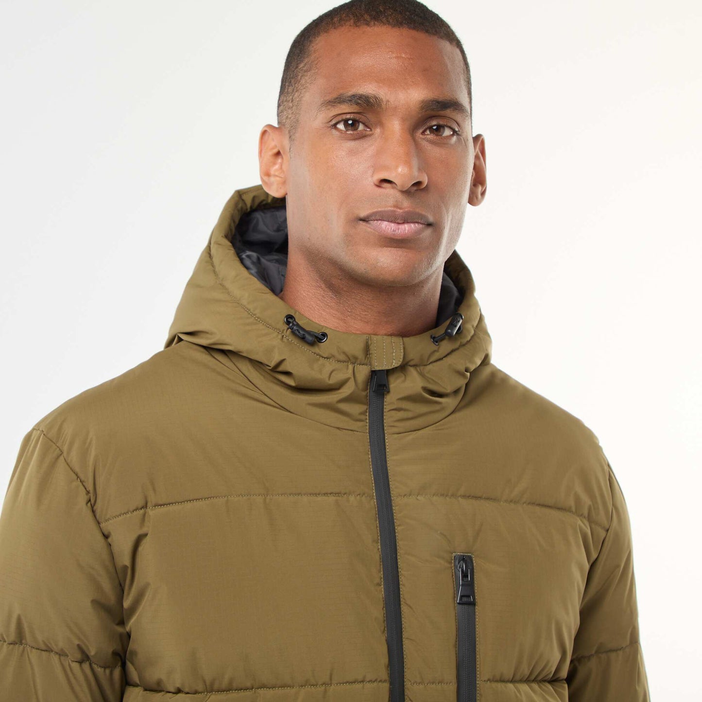 Campera acolchada lisa VERDE