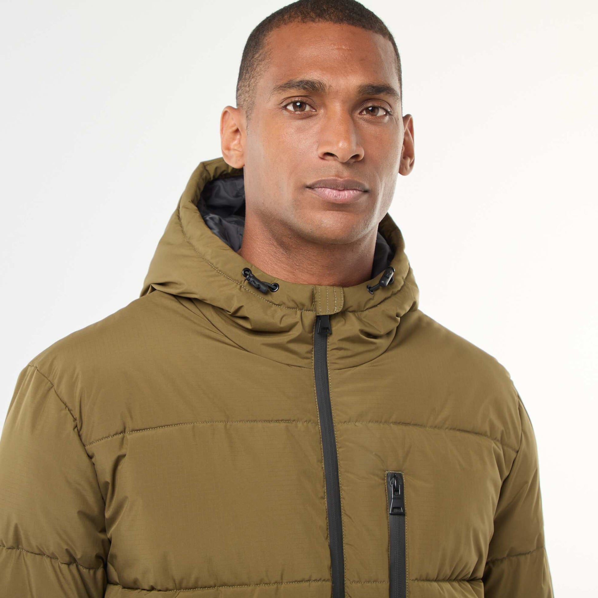Campera acolchada lisa VERDE