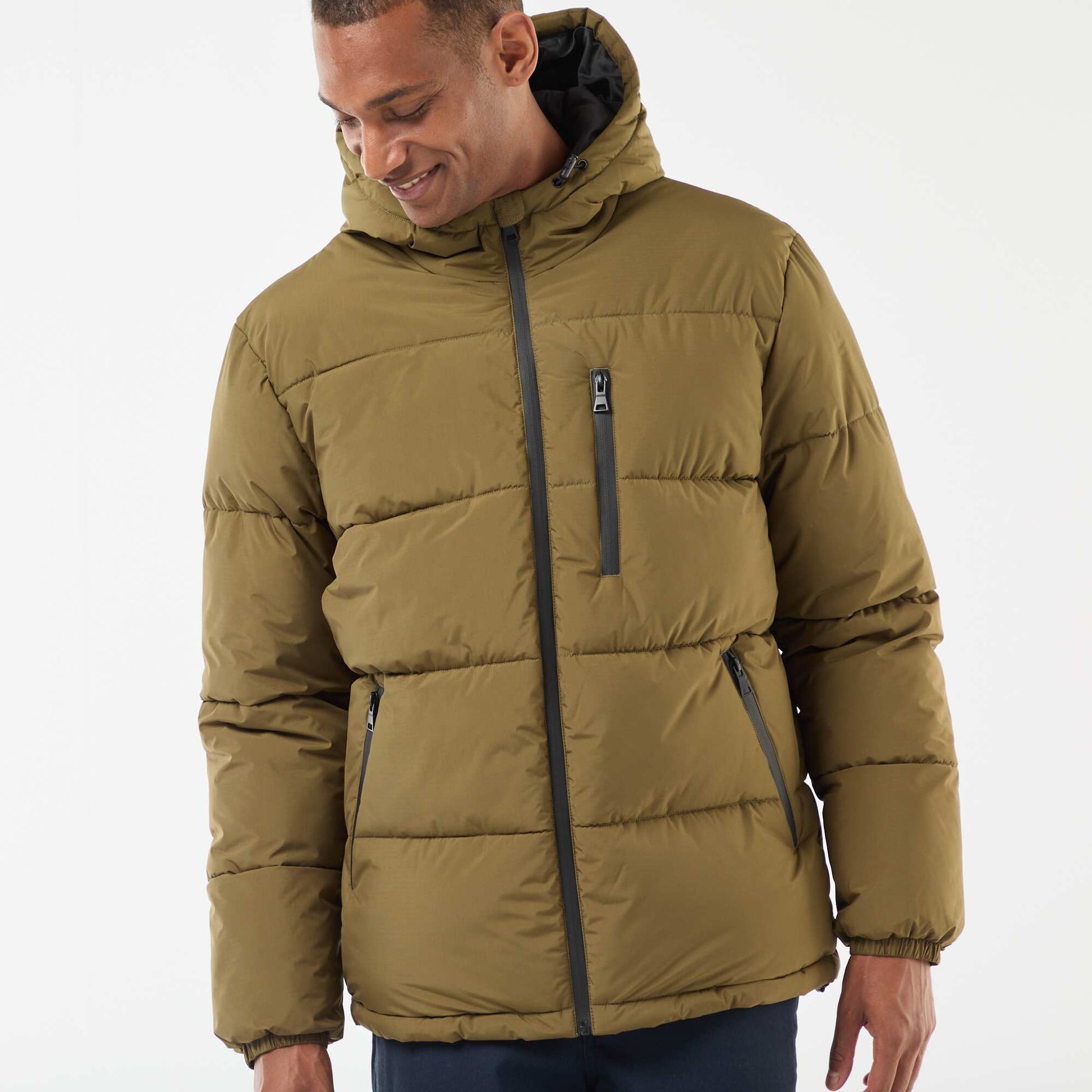 Campera acolchada lisa VERDE