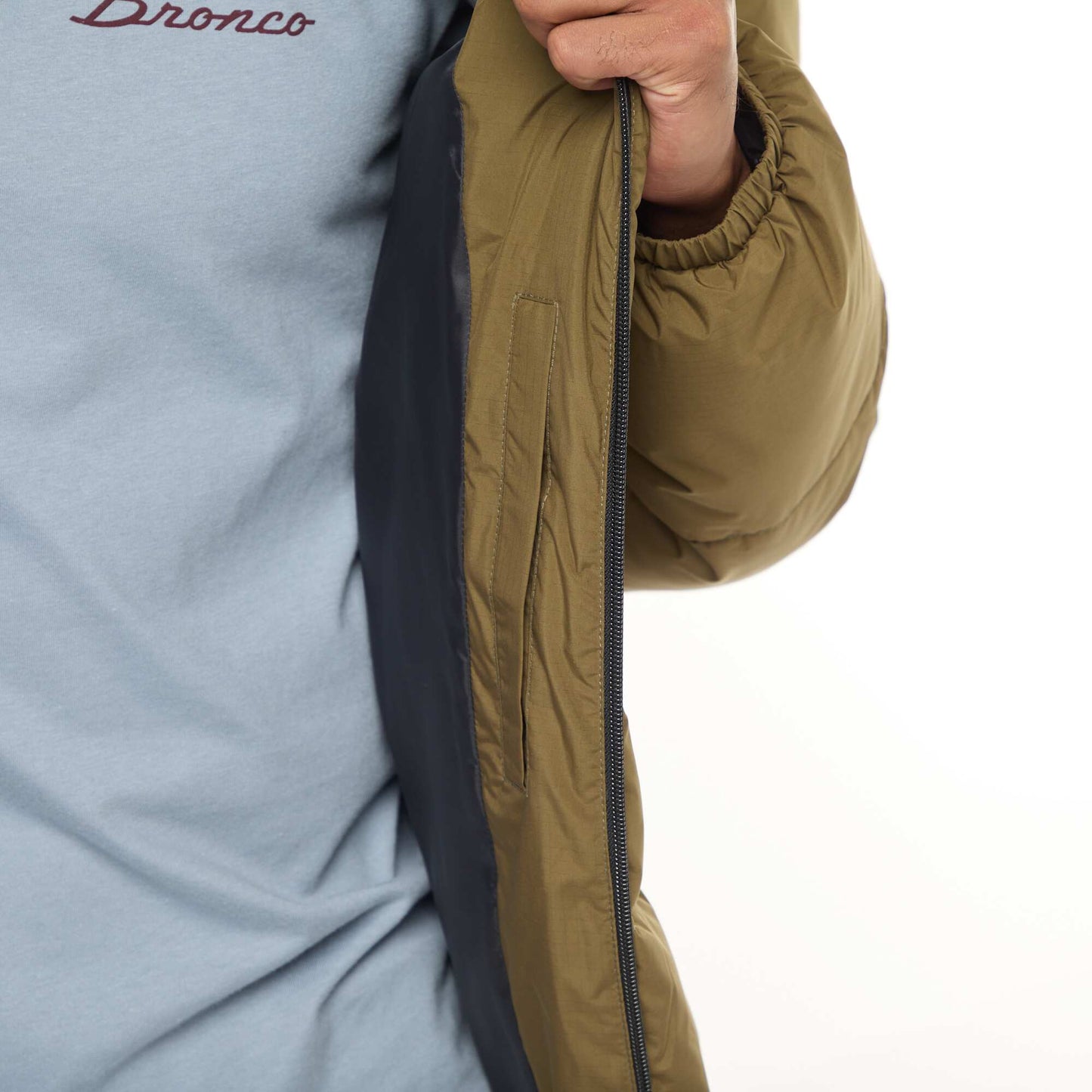 Campera acolchada lisa VERDE